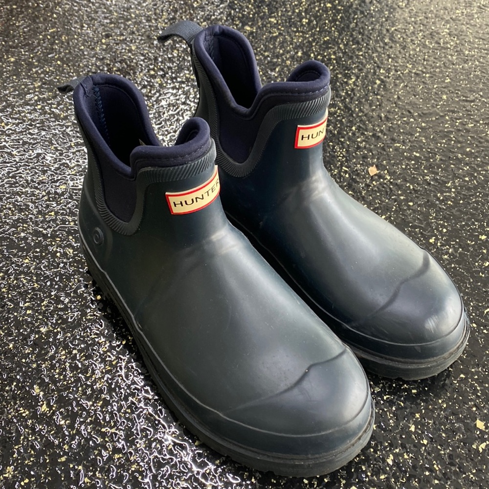 Used mens low cut hunter boots size 7